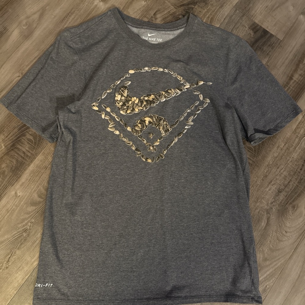 Nike Gray Dri-FIT Tee Baseball